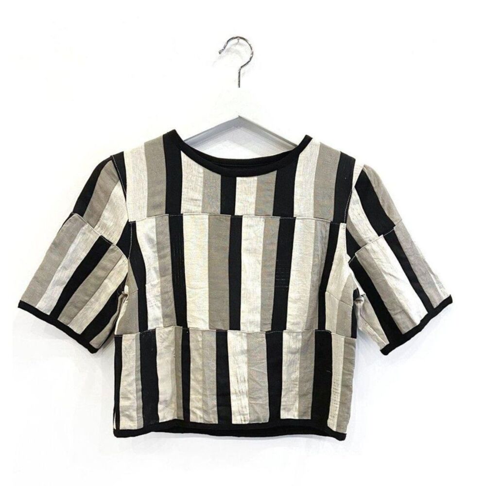 Tonle Kita Short Sleeve Upcycled Shirt (M) - Picture 2 of 10